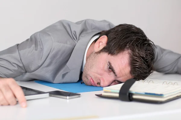 Businessman having too much work — Stock Photo, Image