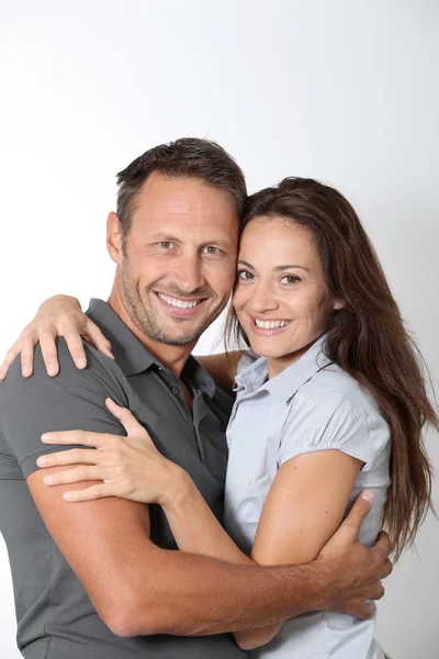 Couple hugging each other tight — Stock Photo, Image