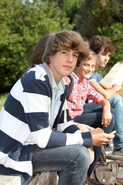 Nahaufnahme eines Gymnasiasten — Stockfoto