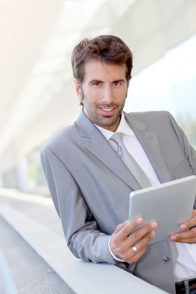 Businessman on business travel — Stock Photo, Image