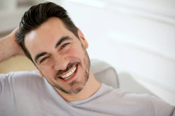 Portrait of smiling middle-aged man — Stock Photo, Image