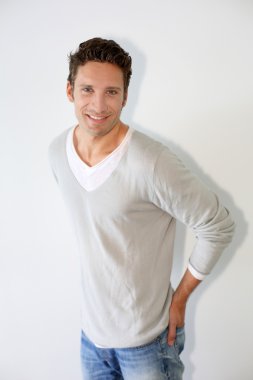 izole tek yakışıklı bir adam,