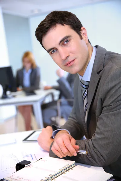 Portrait of businessman in office — Stock Photo, Image