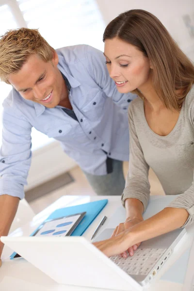 Partners working together in office — Stock Photo, Image