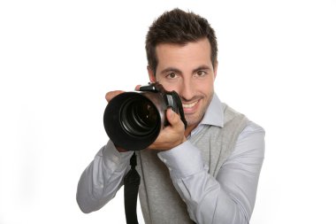 fotoğrafçı holding dijital kamera