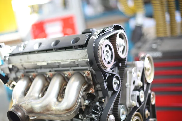 Car engine taken out of automobile — Stock Photo, Image