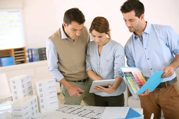 Architects working in office — Stock Photo, Image