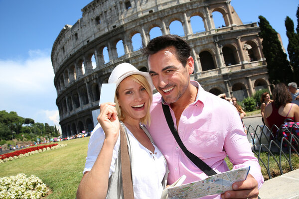 Tourists in Rome