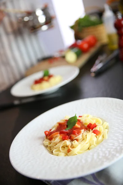 Italské těstoviny Dish — Stock fotografie