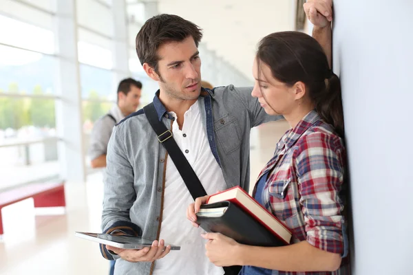 Young students in university — Stock Photo, Image