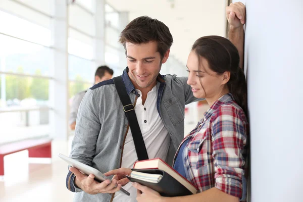 Young students in university — Stock Photo, Image