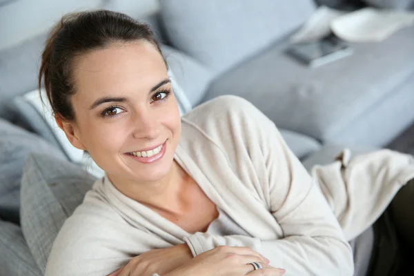 Happy woman at home — Stock Photo, Image