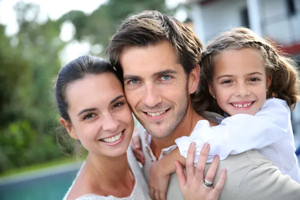 Parents with daughter — Stock Photo, Image