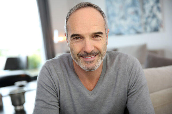 Smiling mature man