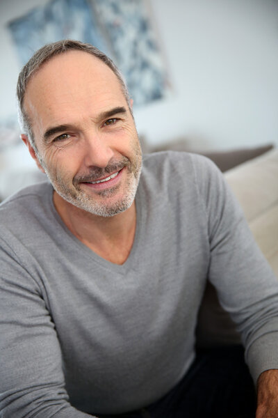 Smiling mature man