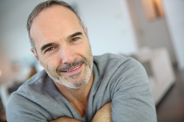 Smiling handsome man