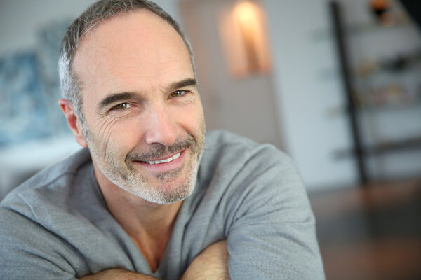 Smiling mature man