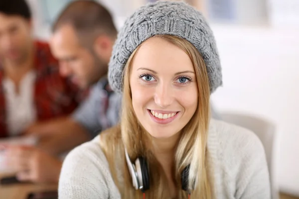 Smiling student girl — Stock Photo, Image