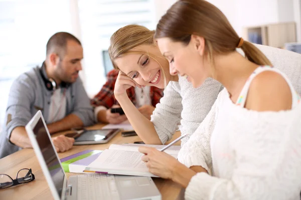 Students in class studying — Stock Photo, Image