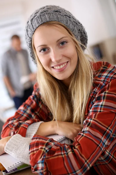 Trendy student girl — Stock Photo, Image