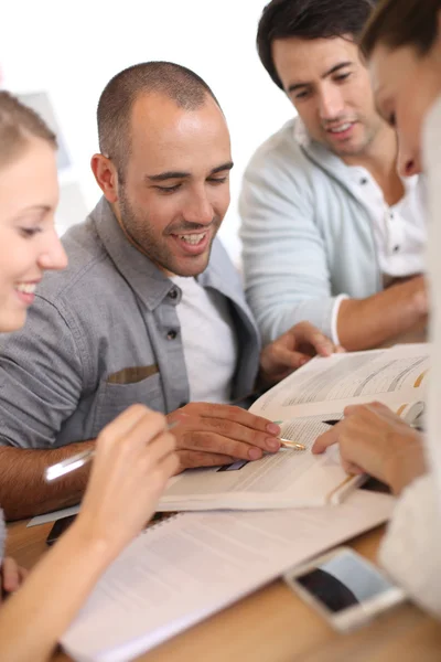 Students studying in library Stock Picture