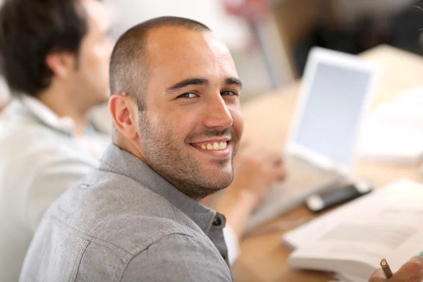 Guy attending training Stock Picture