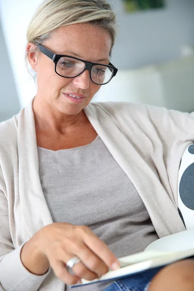 Mature blond woman — Stock Photo, Image