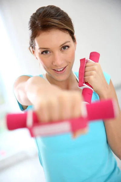 Woman in gym Stock Picture