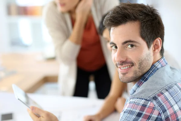 Equipo de trabajo de arquitectos — Foto de Stock