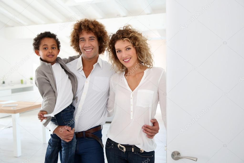 Happy smiling family