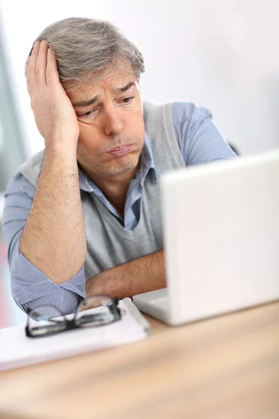 Worried businessman — Stock Photo, Image