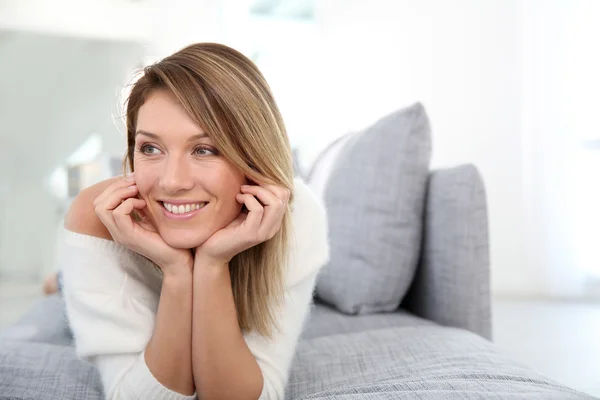 Mature woman relaxing — Stock Photo, Image