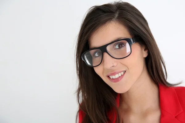 Vrouw met brillen — Stockfoto