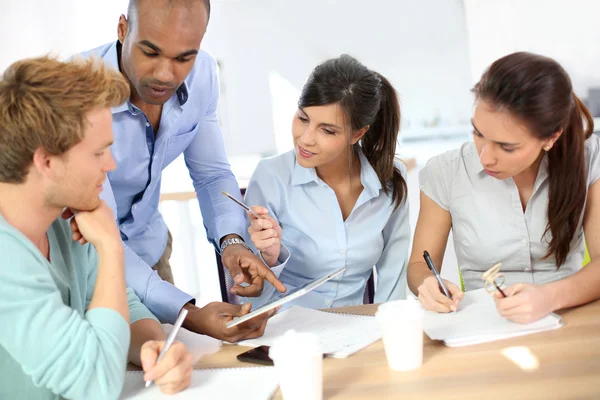 People meeting around table — Stock Photo, Image