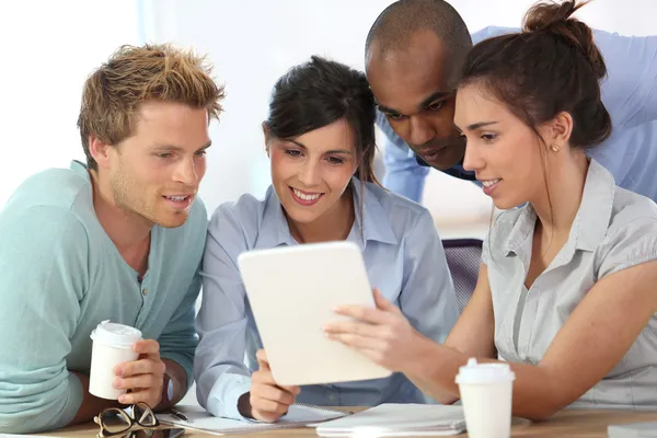 Business people meeting around table — Stock Photo, Image