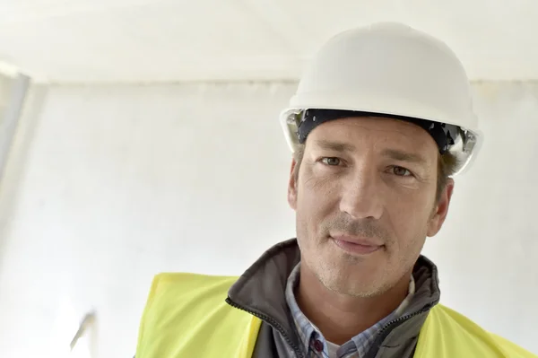 Construction manager on site — Stock Photo, Image