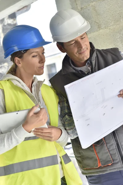 Equipa de construção — Fotografia de Stock