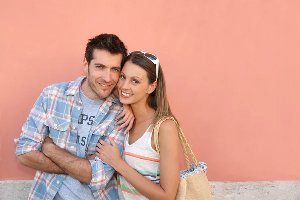 Casal na cidade — Fotografia de Stock