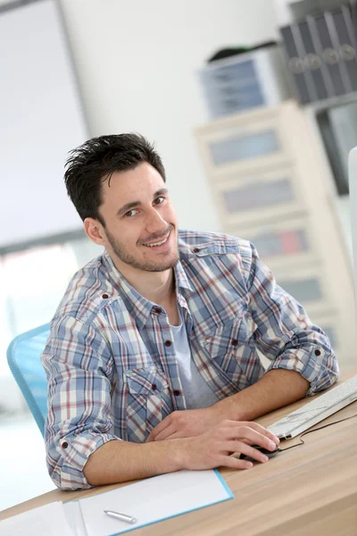 Student in office Stock Image