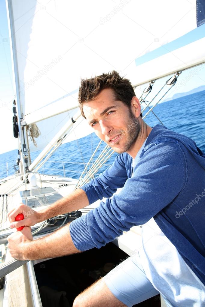 Man sailing