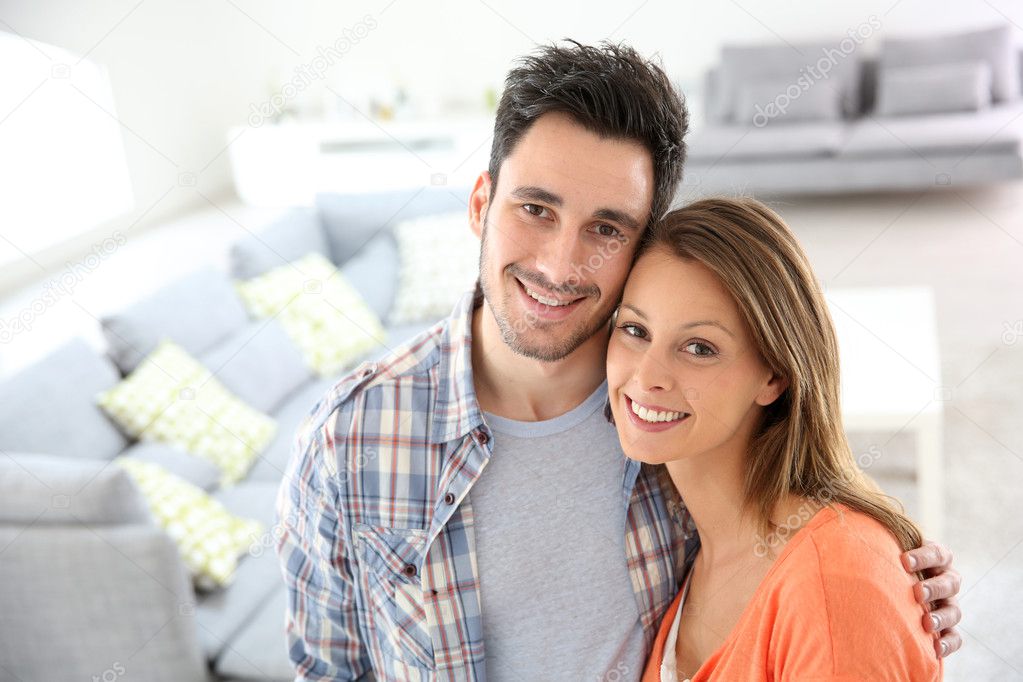 Couple at home