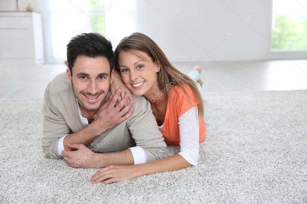 Couple on carpet