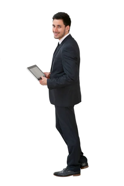 Businessman using tablet — Stock Photo, Image