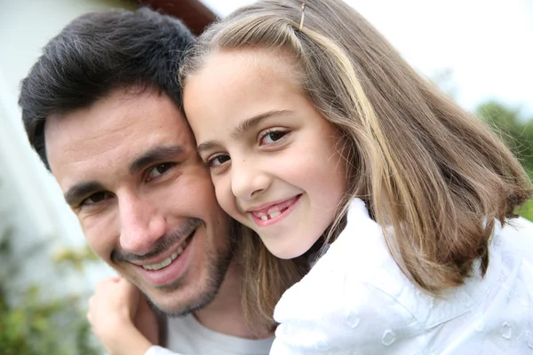 Papa mit Mädchen — Stockfoto