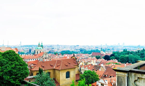 Cityscape af Prag - Stock-foto