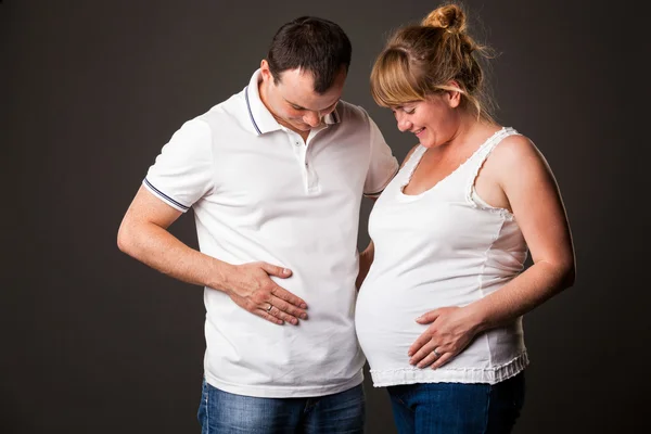 Portret van jonge familie samen — Stockfoto