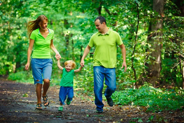 Portrait of Happy Family In Park Stock Image