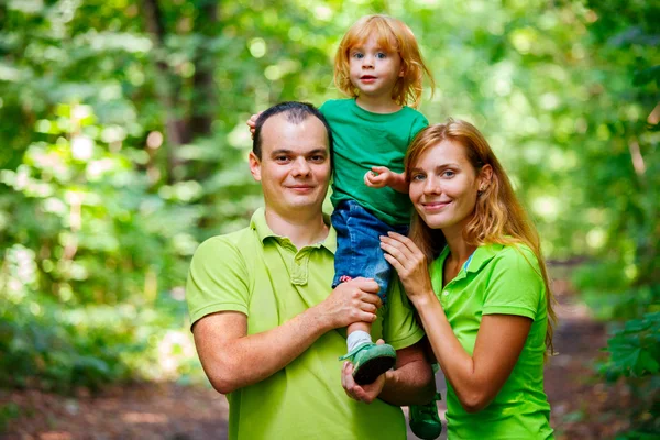 Portrait of Happy Family In Park Stock Picture