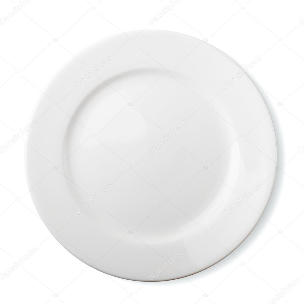 Empty plate isolated