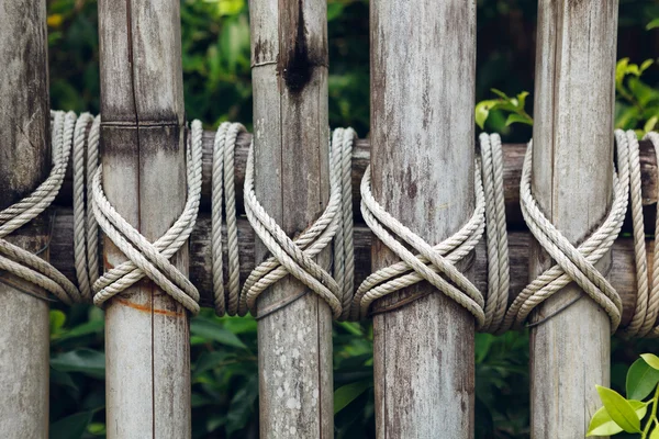 Closeup of a wooden fence — Stock Photo, Image